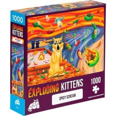 Asmodee Puzzle Exploding Kittens - Spicy Scream(1000 Teile)