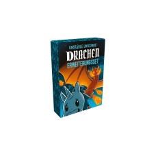Asmodee Unstable Unicorns- Drachen Erweiterungsset, Kartenspiel(Erweiterung)