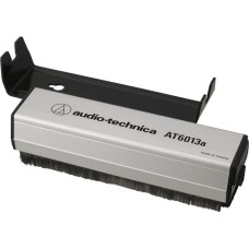Audio-Technica Antistatische Schallplattenbürste AT6013a, Reinigungsbürste(schwarz/silber)