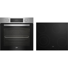 BEKO BBSC1132T0X, Backofen-Set(edelstahl, 60 cm)