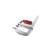 BESSEY Original Ganzstahl-Schraubzwinge GZ50-12KG(silber/rot, 500 / 120, mit Klappgriff)
