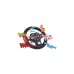 BIG Racing Sound Wheel, Austausch-Lenkrad(schwarz/rot)