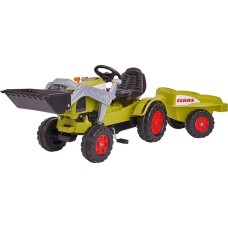 BIG Traktor CLAAS Celtis mit Anhänger , Kinderfahrzeug(hellgrün)