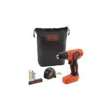 BLACK+DECKER Akku-Bohrschrauber BDCD8GPA, 7,2Volt(orange/schwarz, Li-Ionen Akku 1,5Ah, inkl. Bitsatz)