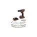 BLACK+DECKER Akku-Bohrschrauber BDCDC18BAFC, 18Volt(schwarz/orange, 2x Li-Ionen Akku (1,5Ah), 80-tlg. Zubehör-Set)