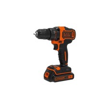 BLACK+DECKER Akku-Bohrschrauber BDCDD186K, 18Volt(schwarz/orange, Li-Ionen Akku 1,5 Ah, im Koffer)