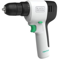 BLACK+DECKER Akku-Bohrschrauber reviva, 12Volt(weiß/schwarz, integrierter Li-Ion-Akku 1,5Ah)