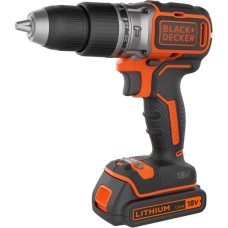 BLACK+DECKER Akku-Schlagbohrschrauber BL188K, 18Volt(schwarz/orange, Li-Ionen Akku 1,5Ah)