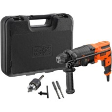 BLACK+DECKER Bohrhammer BEHS01K-QS(schwarz/orange, 650 Watt, Koffer)