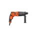 BLACK+DECKER Bohrhammer BEHS01K-QS(schwarz/orange, 650 Watt, Koffer)