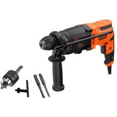 BLACK+DECKER Bohrhammer BEHS01-QS(schwarz/orange, 650 Watt)