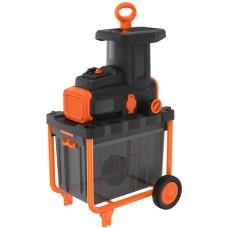 BLACK+DECKER Elektro-Leisehäcksler BEGAS5800(schwarz/orange, 2.800 Watt)