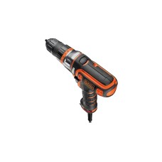 BLACK+DECKER Multifunktions-Bohrschrauber Multievo MT305K(schwarz/orange, Transportkoffer, 300 Watt)