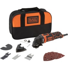 BLACK+DECKER Multifunktions-Werkzeug MT300SA2(orange/schwarz, 300 Watt, 12-tlg. Zubehörset)