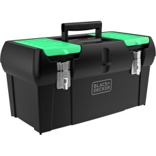 BLACK+DECKER reviva Werkzeugbox 19", Werkzeugkiste(schwarz/grün)