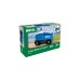BRIO Blaue Frachtlok mit Batterie, Spielfahrzeug(blau/weiß)