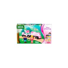 BRIO Disney Princess Dornröschen-Batterielok, Spielfahrzeug(inkl. Prinzessinnen-Waggon, Prinz Philip und Pferd Samson)