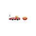 BRIO RC Rennwagen mit Fernsteuerung , Spielfahrzeug(rot/weiß)