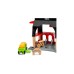 BRIO World Tierscheune mit Heuwaggon, Spielgebäude