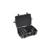 B&W outdoor.case Typ 6500, Koffer(schwarz, herausnehmbarer, gepolsterter Koffereinsatz aus Gewebematerial)