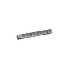 Bachmann 19" IT PDU Steckdosenleiste Basic 9-fach, 1HE(grau, 2 Meter)