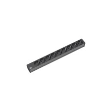 Bachmann 19" IT PDU Steckdosenleiste Basic 9-fach, 1HE(schwarz, 2 Meter)