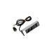 Bachmann CASIA 2 Steckdosenleiste 2-fach + USB-Charger, kurz, Wand- oder Eckmontage(edelstahl, 2 Meter Kabel, 1x USB-A, 1x USB-C)