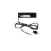 Bachmann CASIA 2 Steckdosenleiste 2-fach + USB-Charger, kurz, Wand- oder Eckmontage(schwarz, 2 Meter Kabel, 1x USB-A, 1x USB-C)