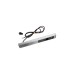 Bachmann CASIA 2 Steckdosenleiste 3-fach + USB-Charger, lang, Wand- oder Eckmontage(edelstahl, 2 Meter Kabel, 1x USB-A, 1x USB-C)