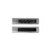 Bachmann CASIA 2 Steckdosenleiste 3-fach + USB-Charger, lang, Wand- oder Eckmontage(edelstahl, 2 Meter Kabel, 1x USB-A, 1x USB-C)