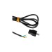Bachmann CASIA 2 Steckdosenleiste 3-fach, kurz, Wand- oder Eckmontage(schwarz, 2 Meter Kabel)