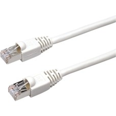 Bachmann CAT6a RJ45 Patch-Kabel(weiß, 5 Meter, geschirmt)