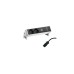 Bachmann DESK 2 Steckdosenleiste 3-fach, 2x Strom, USB-A, USB-C(weiß/schwarz, mit Haltewinkeln)