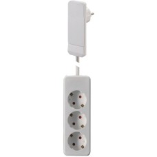 Bachmann FLAT PLUG 933.007, 3-fach Steckdosenleiste(weiß)