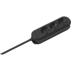 Bachmann SMART Steckdosenleiste 3-fach(schwarz, 5 Meter Kabel)