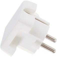 Bachmann Schutzkontakt-Winkelstecker mit Schalter(weiß, ohne Kabel)