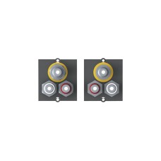 BachmannCustom Modul 1x Video + Cinch Stereo BVM-1(schwarz, für Tischsteckdosen)