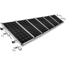 Befestigung 3-fach verstellbar, für Schrägdachmontage, 30mm Rahmenhöhe, Halterung(0% MWST, für 6 Solarpanels)