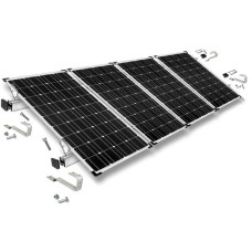 Befestigung Biberschwanz, für Schrägdachmontage, 30mm Rahmenhöhe, Halterung(0% MWST, für 4 Solarpanels)