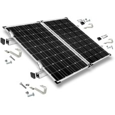 Befestigung Biberschwanz, für Schrägdachmontage, 35mm Rahmenhöhe, Halterung(0% MWST, für 2 Solarpanels)