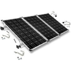 Befestigung Biberschwanz, für Schrägdachmontage, 35mm Rahmenhöhe, Halterung(0% MWST, für 3 Solarpanels)