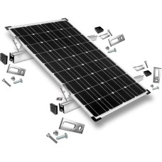 Befestigung Stockschrauben, für Schrägdachmontage, 35mm Rahmenhöhe, Halterung(0% MWST, für 1 Solarpanel, auf Wellplatten oder Trapezblech)