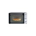 Bestron AOV45 Grill-Backofen, Mini-Backofen(silber/schwarz, Mit Drehspieß und Umluft-Funktion)