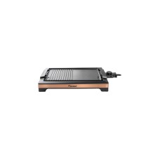 Bestron BBQ-Tischgrill, Elektro-Grillplatte(schwarz/kupfer, 2.000 Watt)