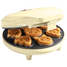 Bestron Mini-Cookie Maker Tiermotive AAW700V(hellgelb, 700 Watt)