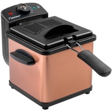 Bestron Mini Fritteuse AF100CO mit Kaltzonen-Technik(kupfer/schwarz, 1.000 Watt, 1,2 L)