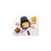 Bestron Mini Fritteuse AF100S mit Kaltzonen-Technik(edelstahl/schwarz, 1.000 Watt, 1,2 L)