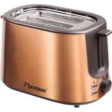 Bestron Toaster Copper Collection ATS1000CO(kupfer, 1.000 Watt, für 2 Scheiben Toast)