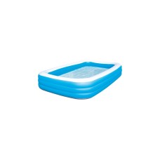 Bestway Family Pool "Blue Rectangular Deluxe", Schwimmbad(blau/weiß, 305cm x 183cm x 56cm)