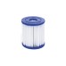 Bestway Fast Set Aufstellpool-Set, Ø 305cm x 66cm, Schwimmbad(blau/weiß, mit Filterpumpe)